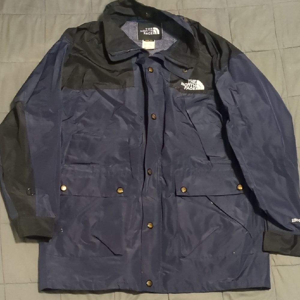 Vintage The North Face Men's Navy Jacket